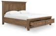 Feddinger Panel Storage Bed - Bill's Discount Center (Bradenton, FL)