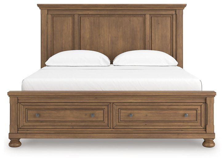 Feddinger Panel Storage Bed - Bill's Discount Center (Bradenton, FL)