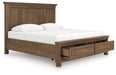 Feddinger Panel Storage Bed - Bill's Discount Center (Bradenton, FL)