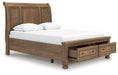 Feddinger Panel Storage Bed - Bill's Discount Center (Bradenton, FL)