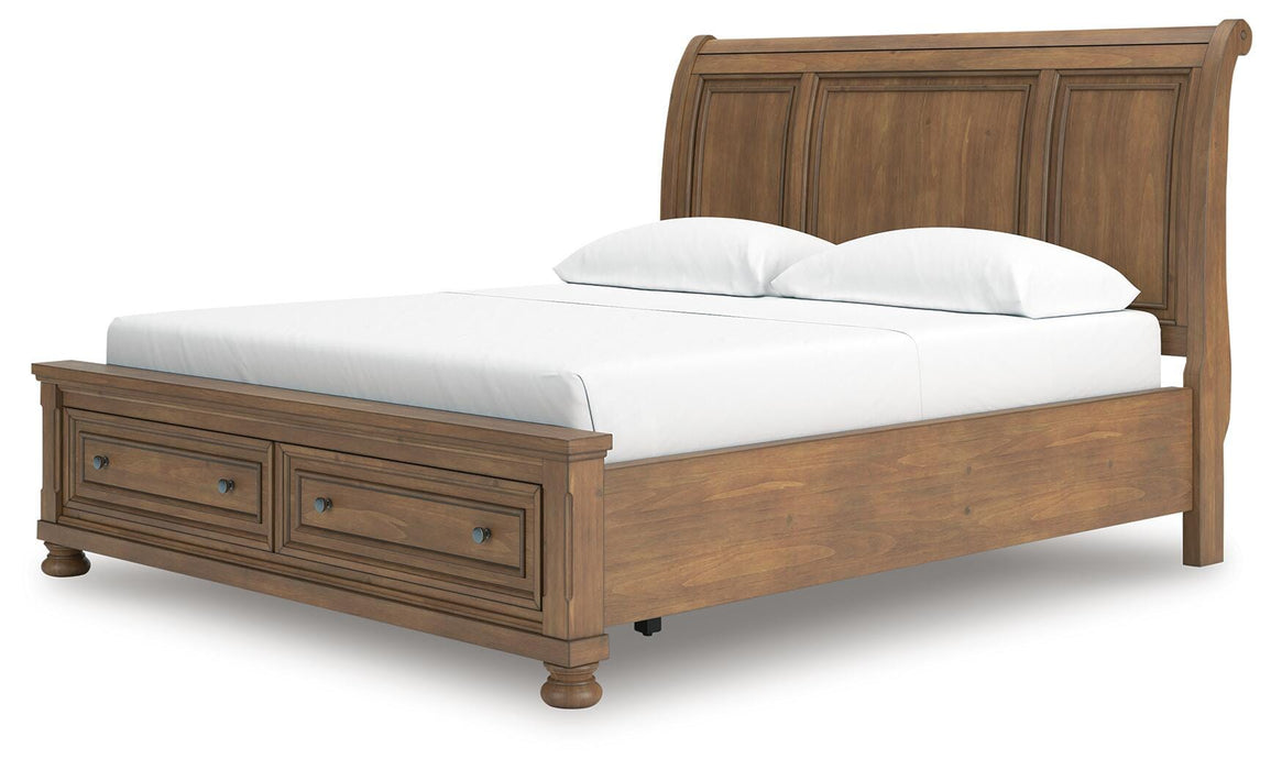 Feddinger Panel Storage Bed - Bill's Discount Center (Bradenton, FL)