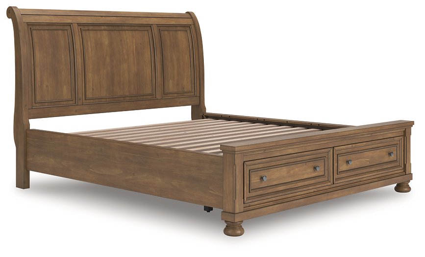 Feddinger Panel Storage Bed - Bill's Discount Center (Bradenton, FL)