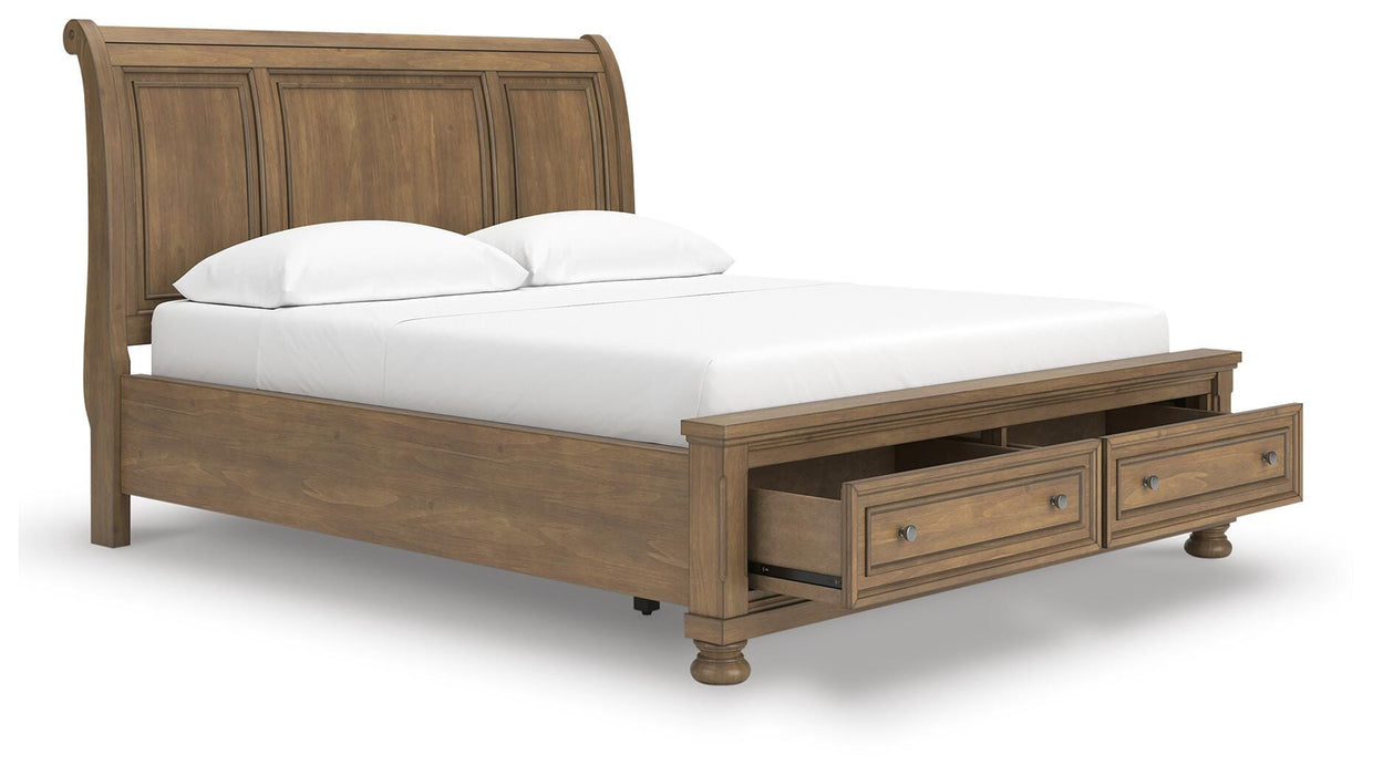 Feddinger Panel Storage Bed - Bill's Discount Center (Bradenton, FL)