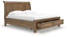 Feddinger Panel Storage Bed - Bill's Discount Center (Bradenton, FL)