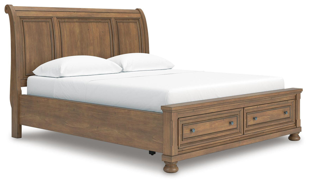 Feddinger Panel Storage Bed - Bill's Discount Center (Bradenton, FL)