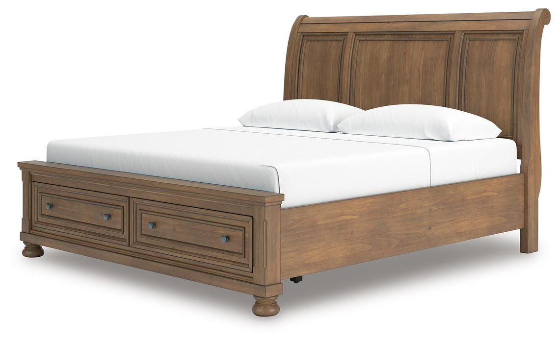 Feddinger Panel Storage Bed - Bill's Discount Center (Bradenton, FL)