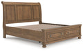 Feddinger Panel Storage Bed - Bill's Discount Center (Bradenton, FL)