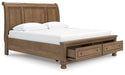 Feddinger Panel Storage Bed - Bill's Discount Center (Bradenton, FL)