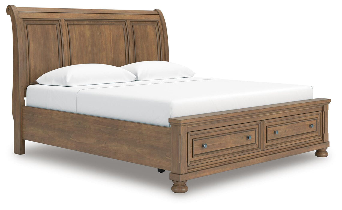 Feddinger Panel Storage Bed - Bill's Discount Center (Bradenton, FL)