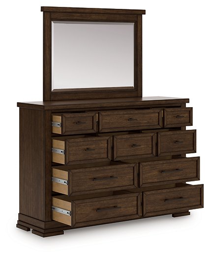 Taffenbrook Dresser and Mirror - Bill's Discount Center (Bradenton, FL)