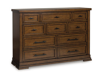 Taffenbrook Dresser and Mirror - Bill's Discount Center (Bradenton, FL)