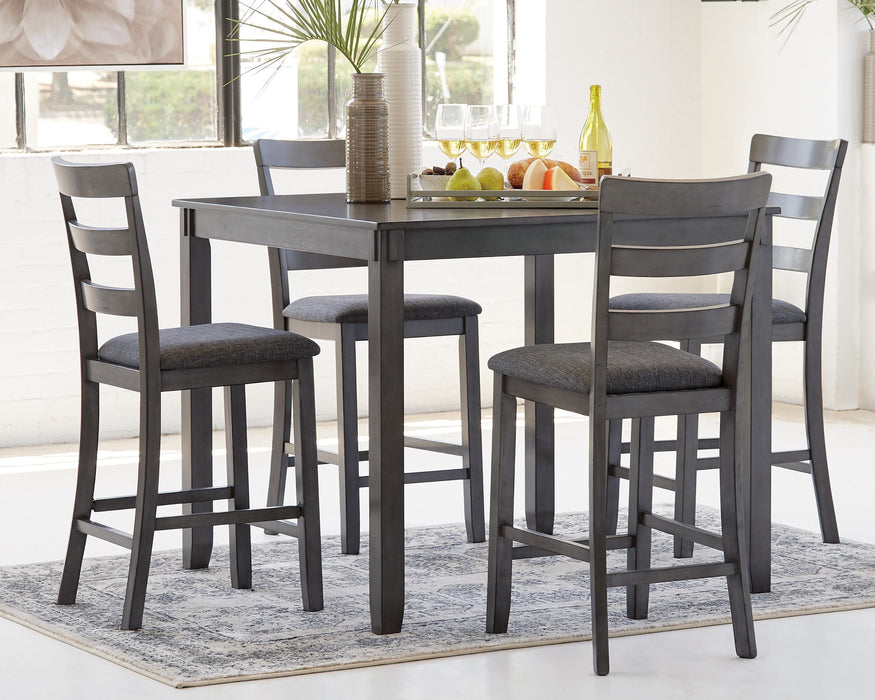 Bridson Counter Height Dining Table and Bar Stools (Set of 5) - Bill's Discount Center (Bradenton, FL)