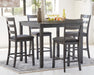 Bridson Counter Height Dining Table and Bar Stools (Set of 5) - Bill's Discount Center (Bradenton, FL)