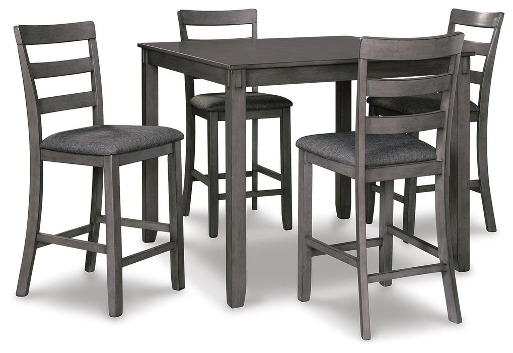 Bridson Counter Height Dining Table and Bar Stools (Set of 5) - Bill's Discount Center (Bradenton, FL)