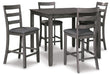 Bridson Counter Height Dining Table and Bar Stools (Set of 5) - Bill's Discount Center (Bradenton, FL)
