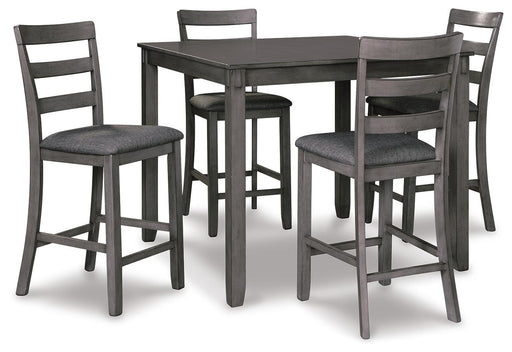 Bridson Counter Height Dining Table and Bar Stools (Set of 5) - Bill's Discount Center (Bradenton, FL)