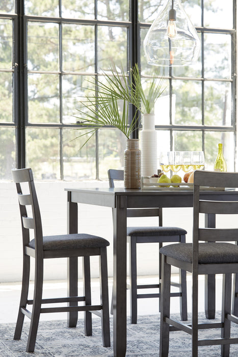 Bridson Counter Height Dining Table and Bar Stools (Set of 5) - Bill's Discount Center (Bradenton, FL)
