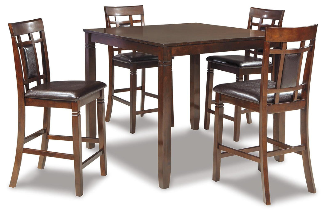 Bennox Counter Height Dining Table and Bar Stools (Set of 5) - Bill's Discount Center (Bradenton, FL)
