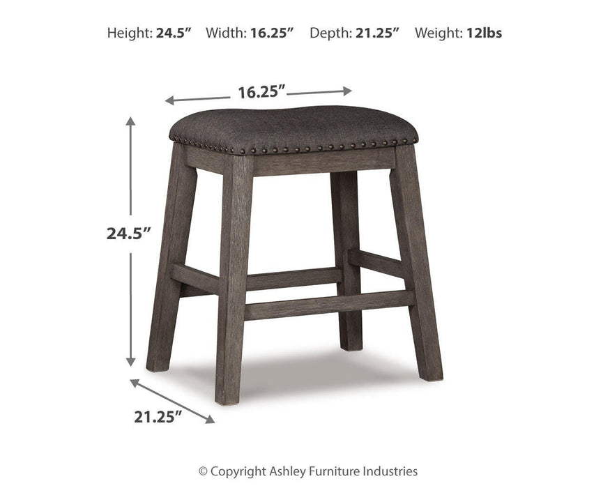 Caitbrook Counter Height Upholstered Bar Stool - Bill's Discount Center (Bradenton, FL)