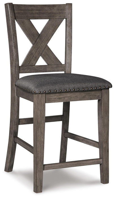 Caitbrook Counter Height Upholstered Bar Stool - Bill's Discount Center (Bradenton, FL)