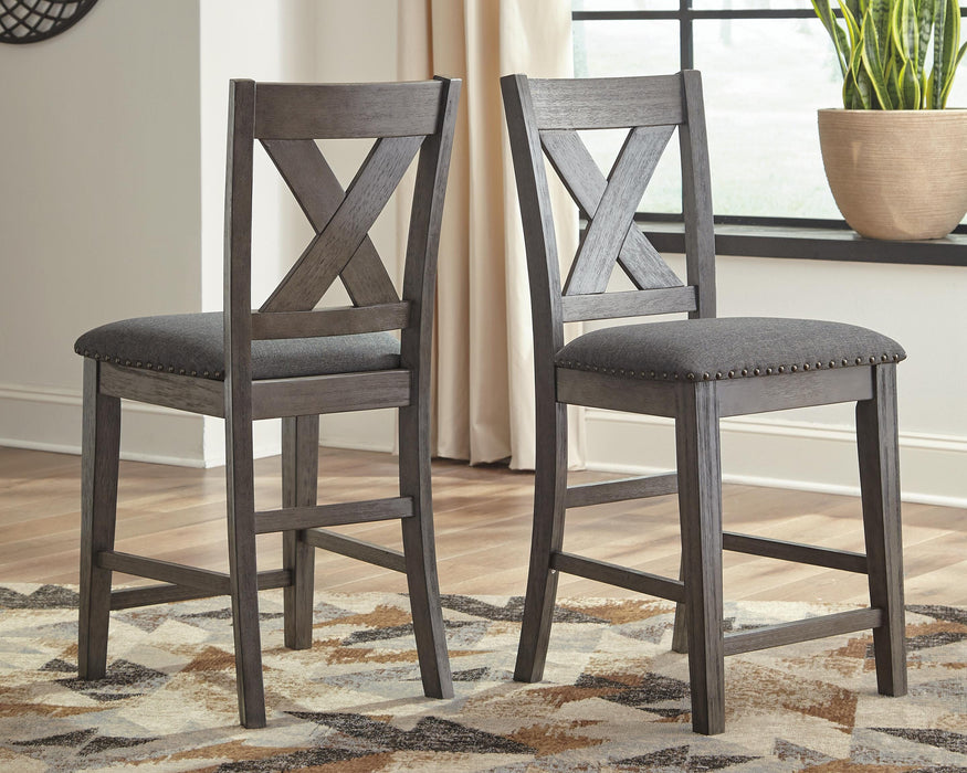 Caitbrook Counter Height Upholstered Bar Stool - Bill's Discount Center (Bradenton, FL)