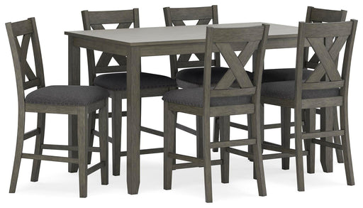 Caitbrook Counter Height Dining Table and Bar Stools (Set of 7) - Bill's Discount Center (Bradenton, FL)