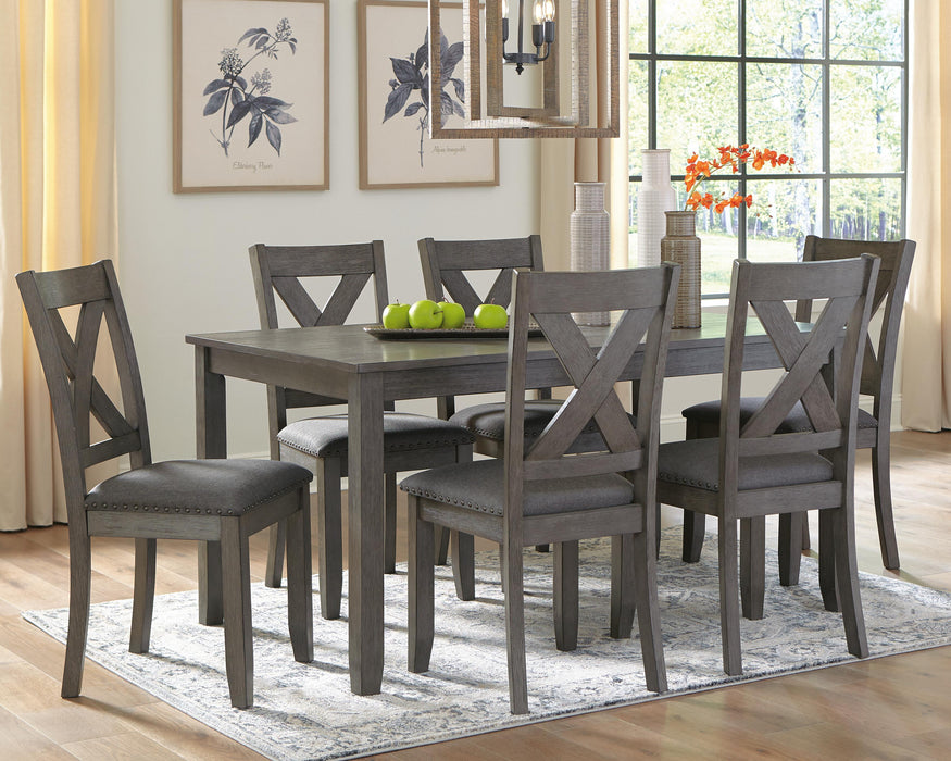 Caitbrook Dining Table and Chairs (Set of 7) - Bill's Discount Center (Bradenton, FL)