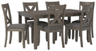 Caitbrook Dining Table and Chairs (Set of 7) - Bill's Discount Center (Bradenton, FL)