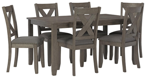 Caitbrook Dining Table and Chairs (Set of 7) - Bill's Discount Center (Bradenton, FL)