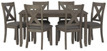 Caitbrook Dining Table and Chairs (Set of 7) - Bill's Discount Center (Bradenton, FL)