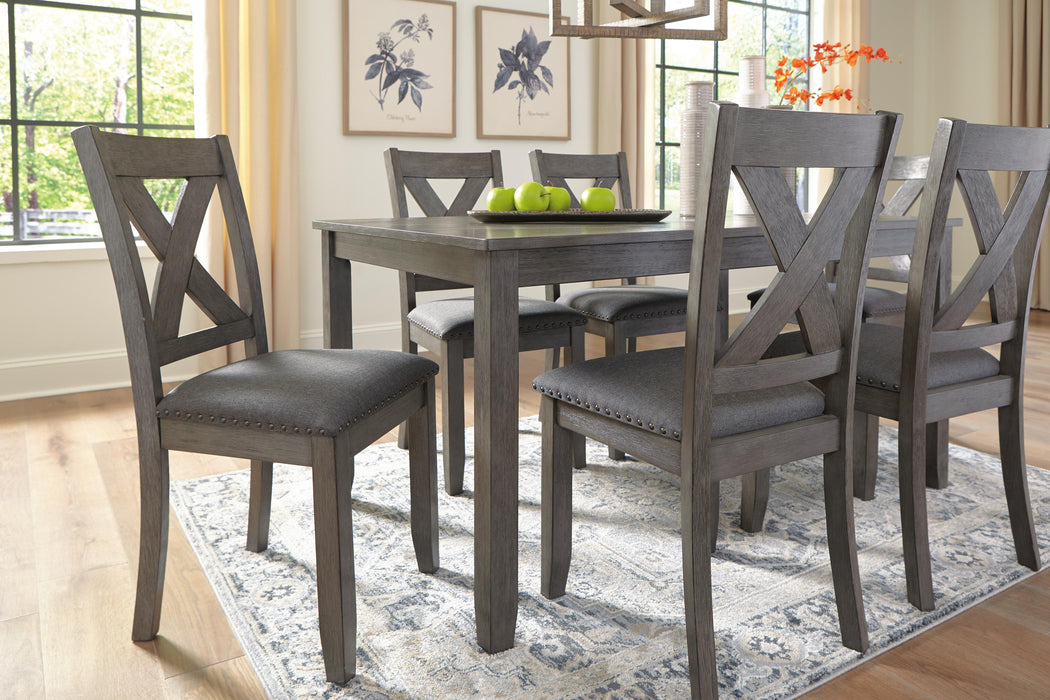 Caitbrook Dining Table and Chairs (Set of 7) - Bill's Discount Center (Bradenton, FL)