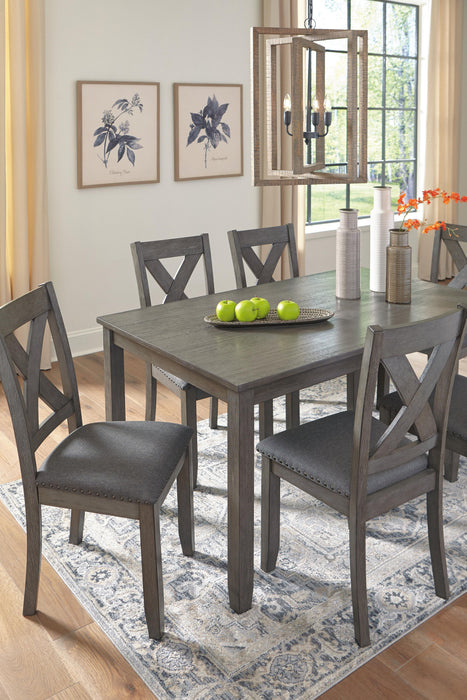 Caitbrook Dining Table and Chairs (Set of 7) - Bill's Discount Center (Bradenton, FL)