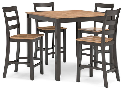 Gesthaven Counter Height Dining Table and 4 Barstools (Set of 5) - Bill's Discount Center (Bradenton, FL)