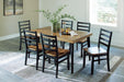 Blondon Dining Table and 6 Chairs (Set of 7) - Bill's Discount Center (Bradenton, FL)