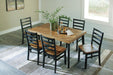 Blondon Dining Table and 6 Chairs (Set of 7) - Bill's Discount Center (Bradenton, FL)