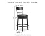 Valebeck Counter Height Bar Stool - Bill's Discount Center (Bradenton, FL)