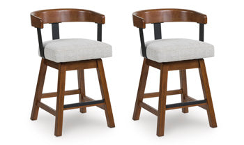 Ralene Counter Height Barstool (Set of 2) - Bill's Discount Center (Bradenton, FL)