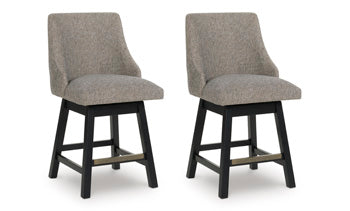 Neymorton Counter Height Barstool (Set of 2) - Bill's Discount Center (Bradenton, FL)