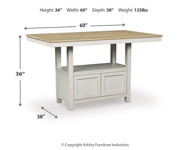 Purlaney Counter Height Dining Table - Bill's Discount Center (Bradenton, FL)