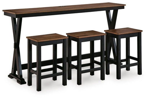Wildenauer Counter Height Dining Table and 3 Barstools Set - Bill's Discount Center (Bradenton, FL)