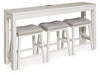 Robbinsdale Counter Height Dining Table and 3 Barstools Set - Bill's Discount Center (Bradenton, FL)