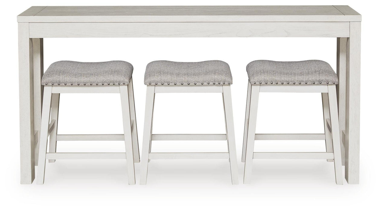 Robbinsdale Counter Height Dining Table and 3 Barstools Set - Bill's Discount Center (Bradenton, FL)