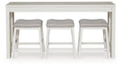 Robbinsdale Counter Height Dining Table and 3 Barstools Set - Bill's Discount Center (Bradenton, FL)