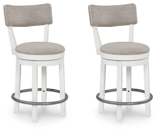 Robbinsdale Counter Height Barstool (Set of 2) - Bill's Discount Center (Bradenton, FL)