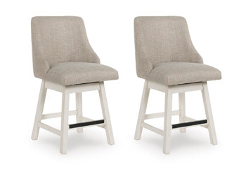 Robbinsdale Counter Height Barstool (Set of 2) - Bill's Discount Center (Bradenton, FL)