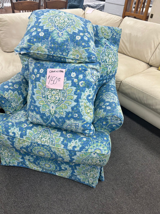 Used Chair and Ottoman