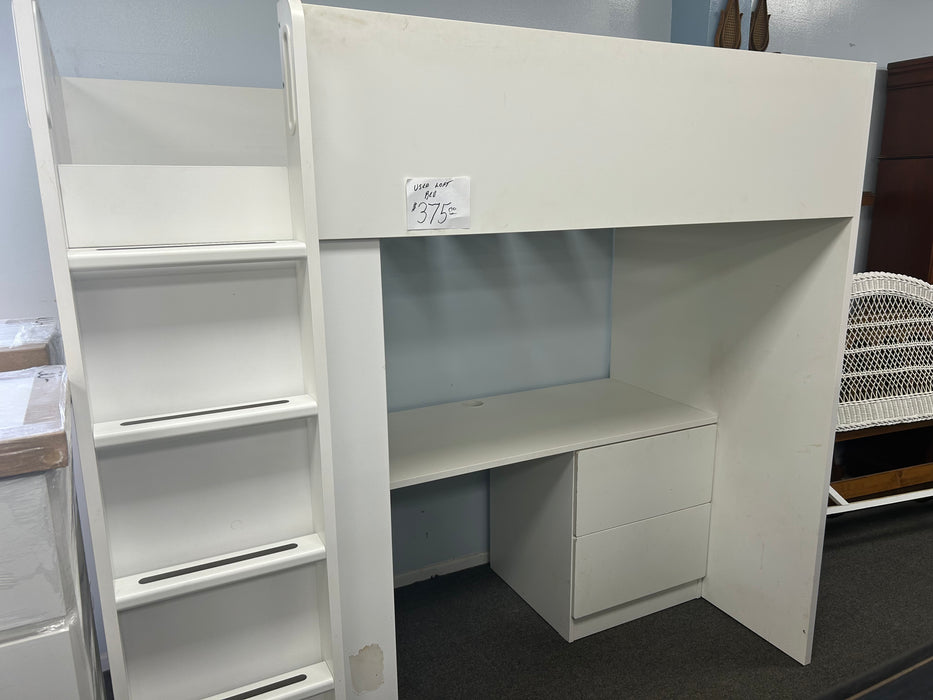 Used Bunk Bed with Desk
