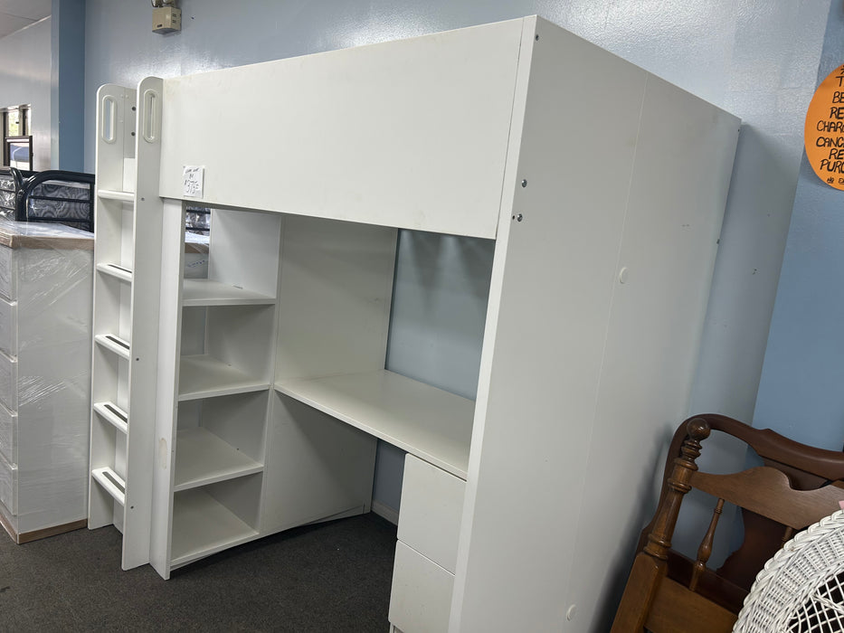 Used Bunk Bed with Desk