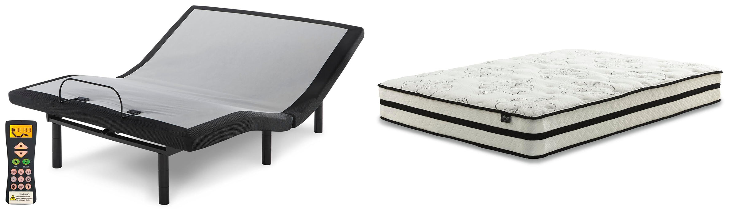 Chime 10 Inch Hybrid Mattress Package - Bill's Discount Center (Bradenton, FL)