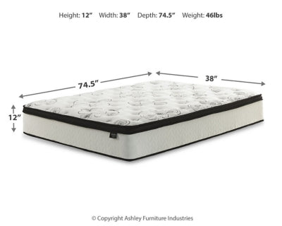 Chime 12 Inch Hybrid Mattress in a Box - Bill's Discount Center (Bradenton, FL)